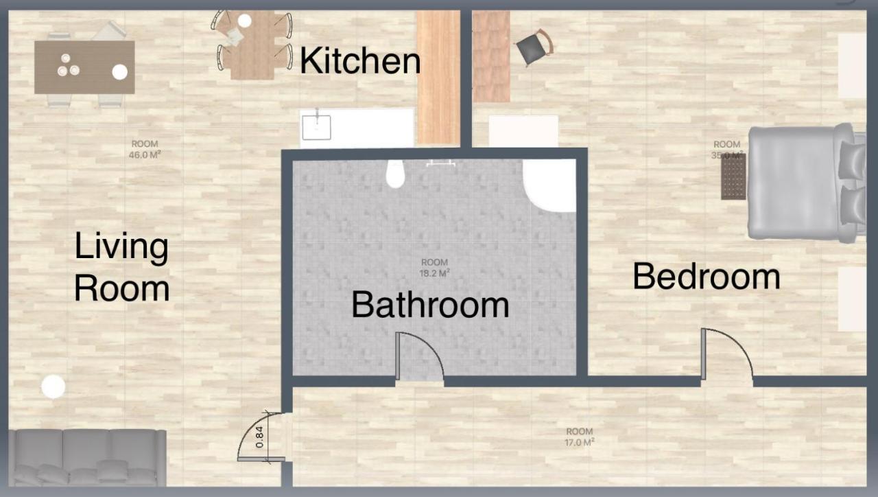 2-Zimmer City Apartment 57M² Mit King Size Bett Und Kueche 蒙斯特 外观 照片