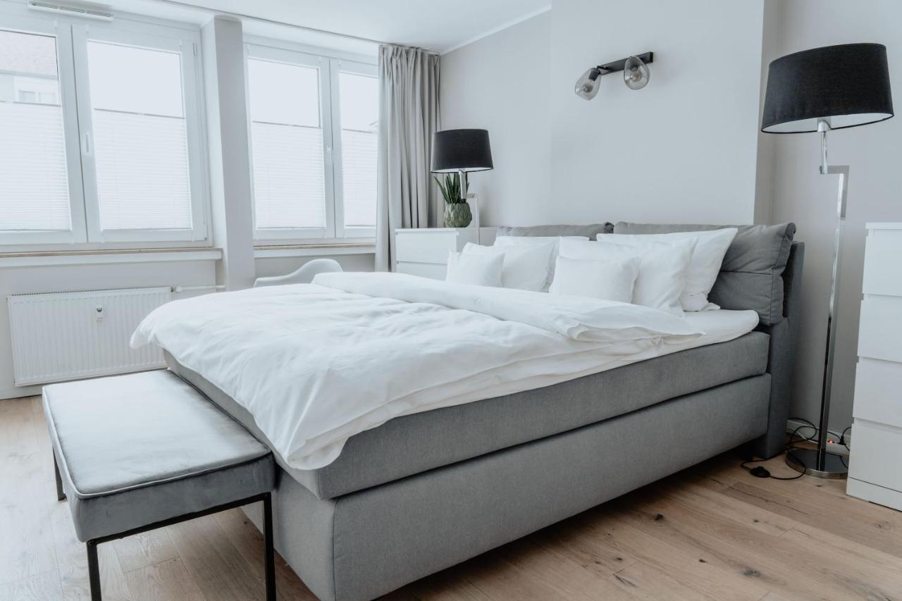 2-Zimmer City Apartment 57M² Mit King Size Bett Und Kueche 蒙斯特 外观 照片